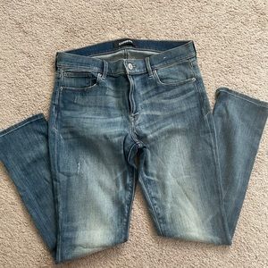 Express Mid Rise Super Skinny Stretch Jeans Size 12R